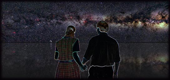 Lisa and Garrett and The Milky Way Galaxy